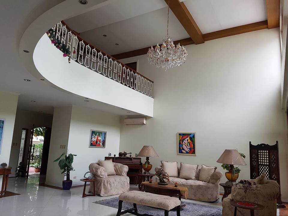 6BR House For Rent Dasmariñas Village Living Area Lower View