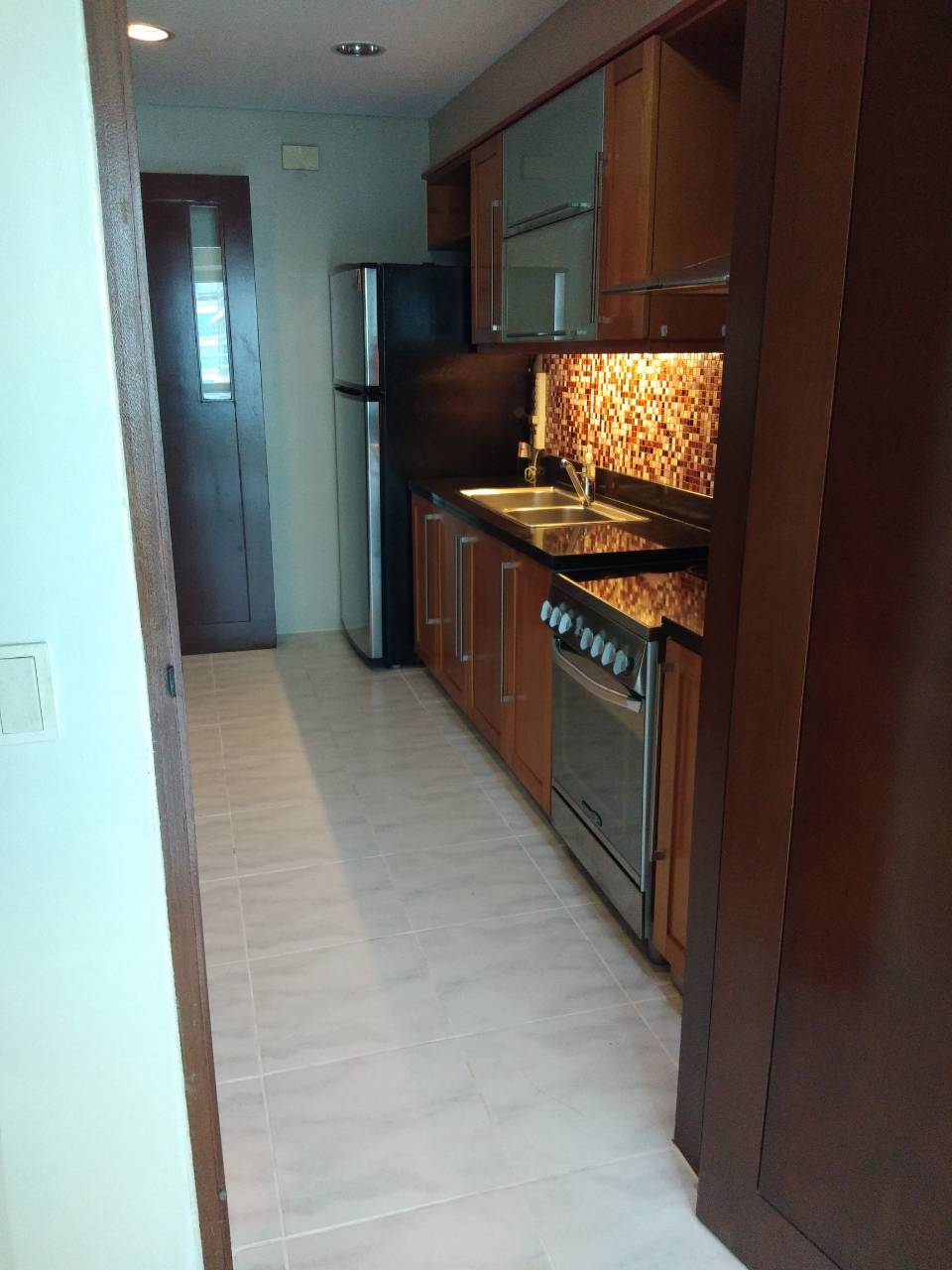 2 Bedrooms Condo For Rent, The Residences At Greenbelt Kitchen View 2