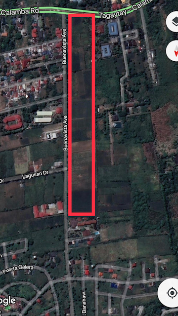 Residential Lot For Sale, Tagaytay City, Cavite Google Map