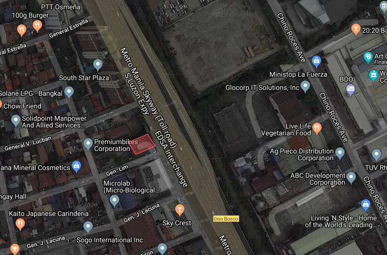 Vacant Lot For Sale Bangkal Makati City-map
