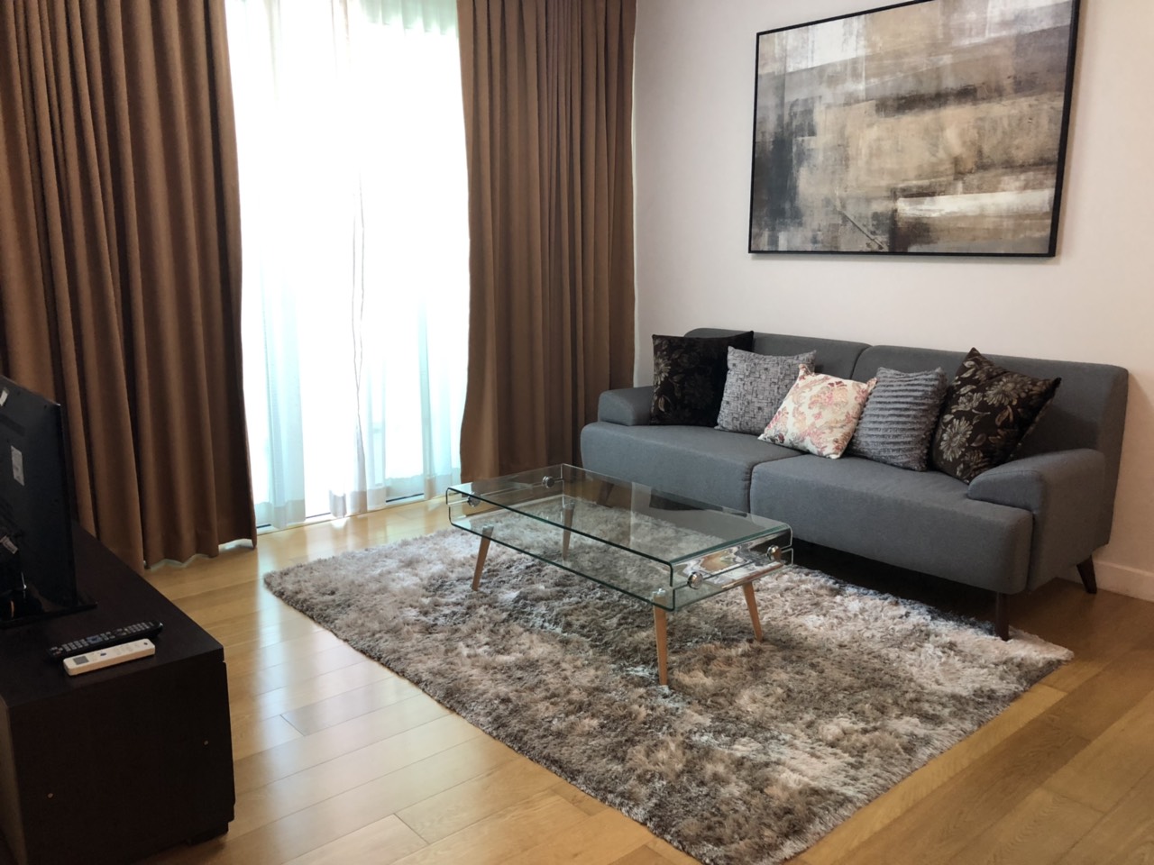 1BR Condo For Rent, Park Terraces Living Area