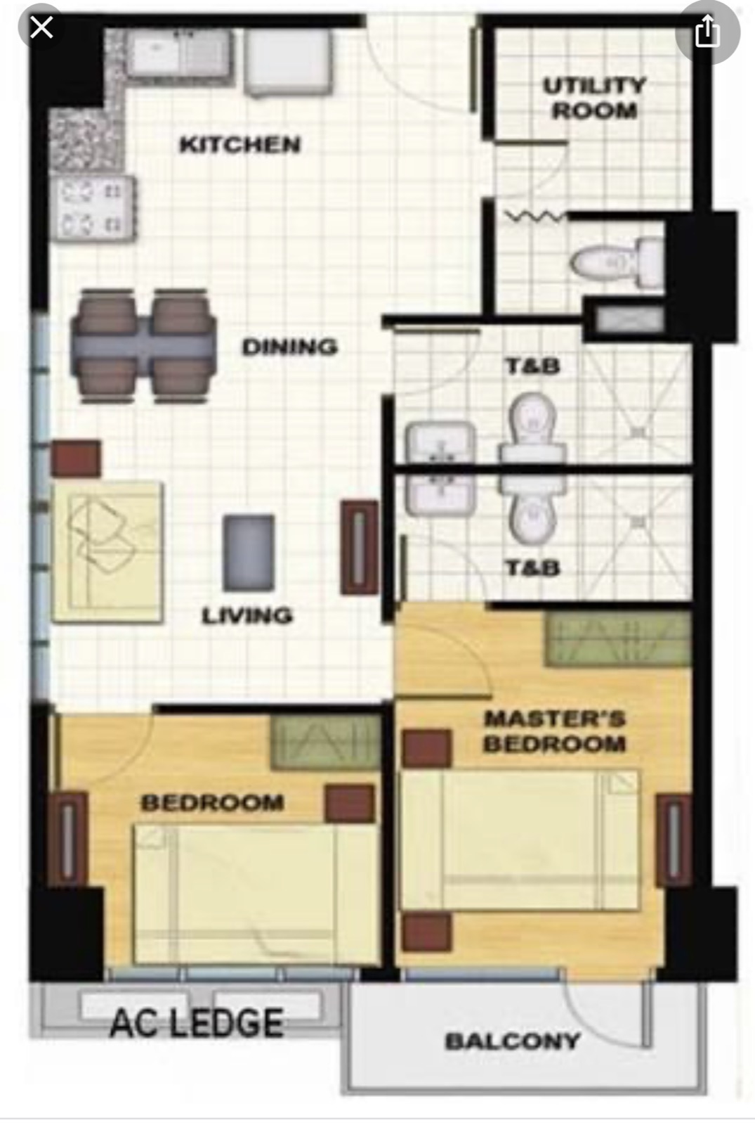 2 Bedroom Condo For Sale, Signa Designer Residences, Makati City