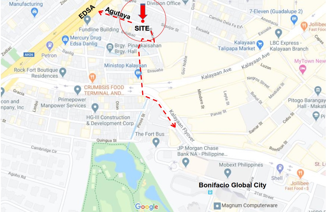 Agutaya Makati Lot Raw Land For Sale-Map