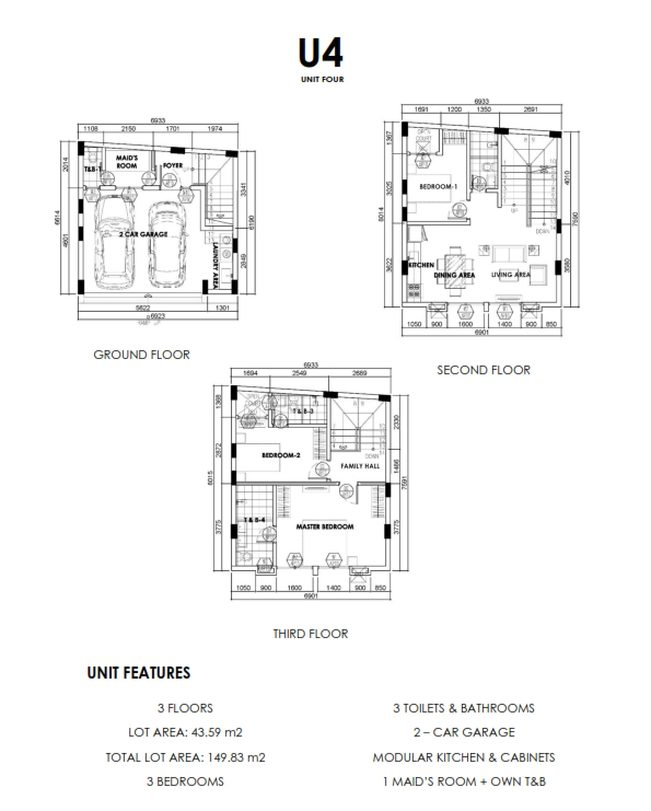 3 Bedroom Townhouse For Sale Quezon City4